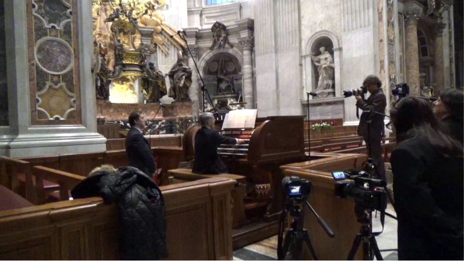 バチカン市国サン・ピエトロ大聖堂でのオルガン演奏（2015年10月）